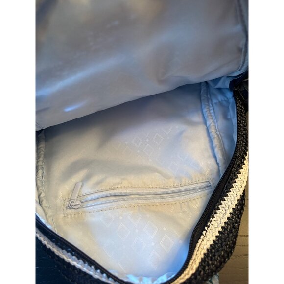 Vera Bradley Striped Mini Backpack Red Anchor Embroidery Adjustable Floral Strap - Picture 5 of 5